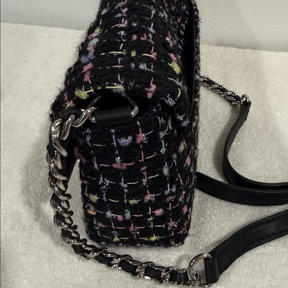 NWOT Karl Lagerfeld Paris Agyness Tweed Crossbody Bag - Picture 8 of 8
